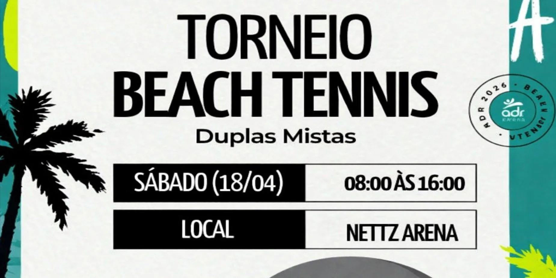 Torneio Beach Tennis Misto - ADR Senior